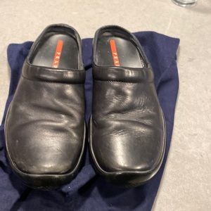 Mens Prada slip on shoes